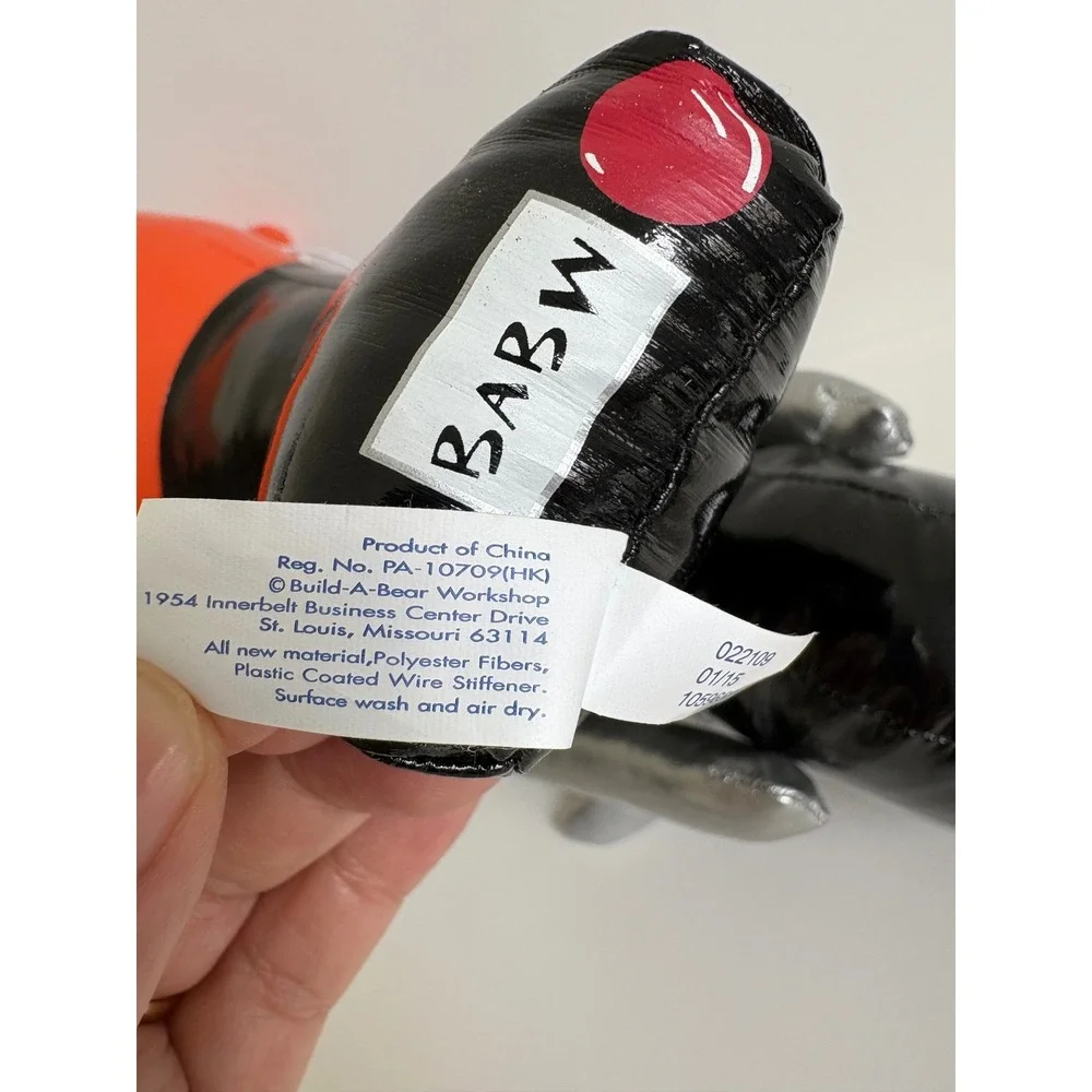Build-A-Bear‎ Workshop Stuffed Motorcycle Orange Black Flame Biker Accessory Toy